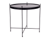 Table basse style contemporain 48 cm noir