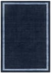Tapis de salon moderne en laine bleu 200x290 cm