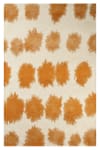 Tapis de salon moderne tissé plat orange 140x200 cm