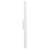 Applique tube en métal, blanc L: 2,5cm