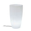 Macetero alto con luz resistente al exterior luz blanca ø40x90 cm
