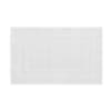 Tapis en coton antidérapant 1350 g/m² blanc 50x80 cm