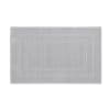 Tapis en coton antidérapant 1350 g/m²  gris perle 60x100 cm