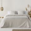 Copriletto jacquard in cotone leggero ecru 180x270 cm