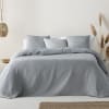 Copriletto jacquard in cotone leggero antracite 180x270 cm