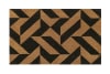 Fußmatte aus Kokosfasern mit schwarzem Druckmotiv 60x90