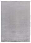 Alfombra lisa lavable color plata, 120x170 cm