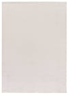 Alfombra lisa lavable color blanco, 120x170 cm