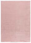 Alfombra lisa lavable color rosa, 60x100 cm