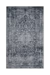 Tapis de bain gris motif classique vintage imprimé 55x65