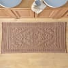 Tapis de bain 50x80 marron taupe en coton