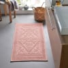 Tapis de bain 50x80 rose nude en coton