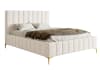 Bett mit Polsterrahmen in Creme, 180 cm