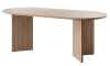 Ovaler Esstisch für 6-8 Personen, Eichenholz-Optik, 204x90 cm
