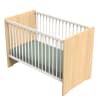 Lit bébé 120 x 60 avec têtes de lit arrondies en