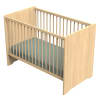 Lit bébé 120 x 60 avec têtes de lit arrondies en