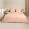 Funda nórdica y funda de almohada algodón rosa 135x200