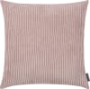 Housse de coussin gros velours cotelé rose 60x60 cm