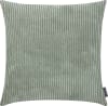 Housse de coussin gros velours cotelé vert sauge 60x60 cm