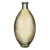 Vase bouteille en verre recyclé marron clair H59