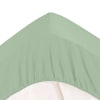 Drap-housse grand bonnet 180x200x32 vert jade en coton