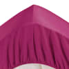 Drap-housse grand bonnet 180x200x32 rose fuchsia en coton
