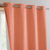 Lot de 2 rideaux occultant 135x180 orange paprika en polyester