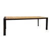 Table d'extérieur en polywood et aluminium noir 230cm
