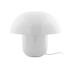 Lampe à poser champignon métal blanc H25cm