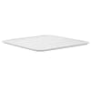 Plateau de table 70x70 cm en aluminium blanc