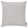 Housse de coussin gros velours cotelé gris 60x60 cm