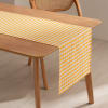 Camino de mesa algodón tacto tela impermeable amarillo 45x170 cm