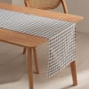 Camino de mesa algodón tacto tela impermeable gris 45x170 cm