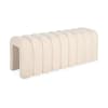 Banc, bout de lit beige contemporain tissu, design