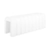 Banc, bout de lit blanc contemporain tissu, design