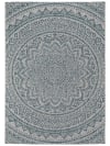 Tapis d'extérieur & intérieur beige/bleu 140x200