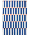 Tappeto a tessitura piatta azzuro 160x230