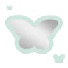 Miroir enfant papillon en acrylique menthe 43x29,5 cm