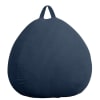 Pouf poire déhoussable velours côtelé - 120x100 cm bleu foncé