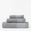 Juego de 3 toallas de algodón gris  (30x50+50x90+70x130 cm)