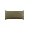 Housse de coussin en lin vert XXL