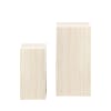 Lot de 2 sellettes effet travertin - Beige