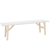 Banc en bois de sapin blanc 115x45cm