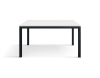 Tavolo legno finitura bianco, struttura in metallo antracite 110x68