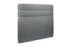 Tete de lit Lignes Tissu Gris anthracite 160x120