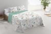 Colcha + fundas cojines 100% pes marvao blanco cama de 135cm 235x260cm