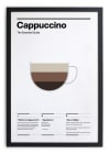 Tableau avec cadre noir 40x30 Cappuccino