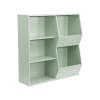 Estantería De Pared Para Dormitorio Infantil Nephos - 60x16.5x21 Cm, Color Verde, Organización Para Juguetes Y Libros