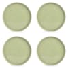 Lot de 4 assiettes vert en grès 27,5xh2,5cm
