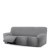 Funda de sofá relax extensible 3 plazas x 3 gris 200 - 260 cm